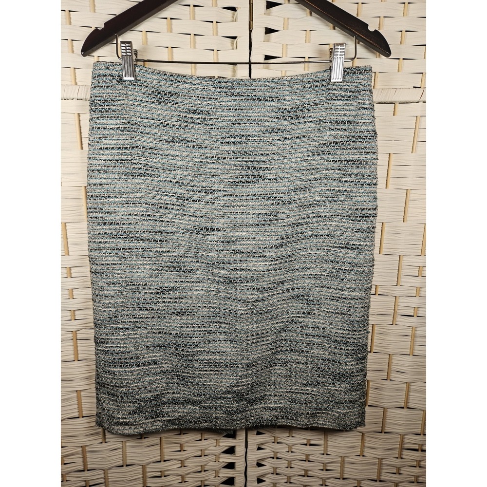 Ann Taylor Womans Lined Tweed Pencil Skirt Sz 8 Classic Work Career Office